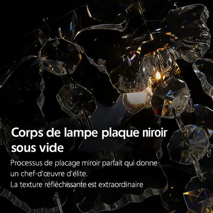 Plafonnier Sculptural Cristal – Métal Design