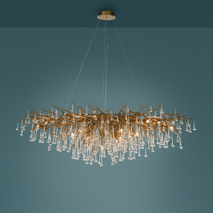 Suspension LED Sculpturale – Forme Torche Moderne