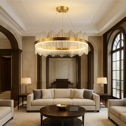 Lustre Couronne Royale – Style Princesse