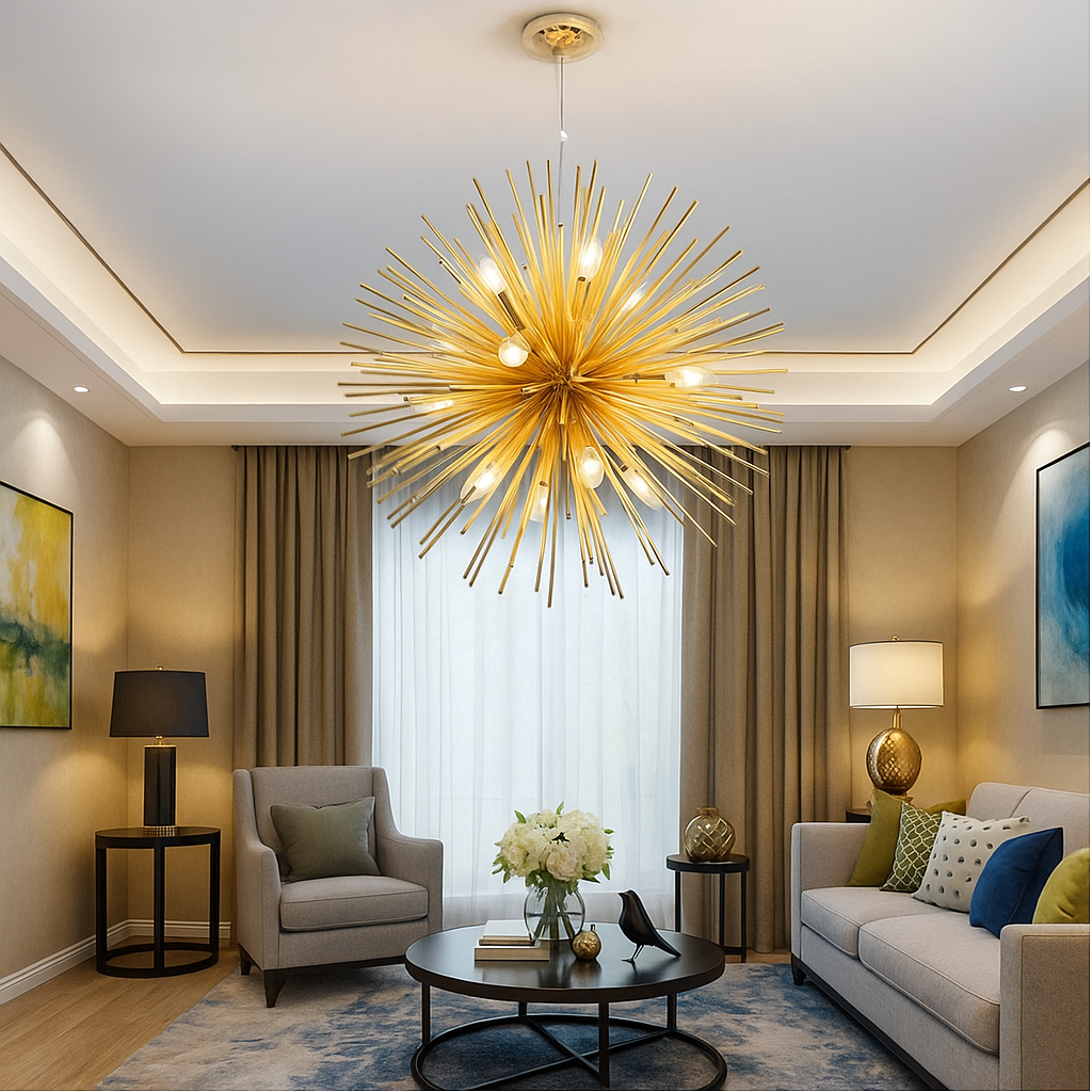 Suspension Designer « Éclat » – Boule LED