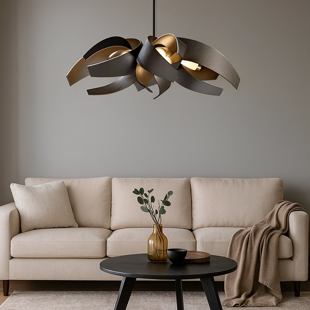 Lustre LED Sculptural – Design Moderne