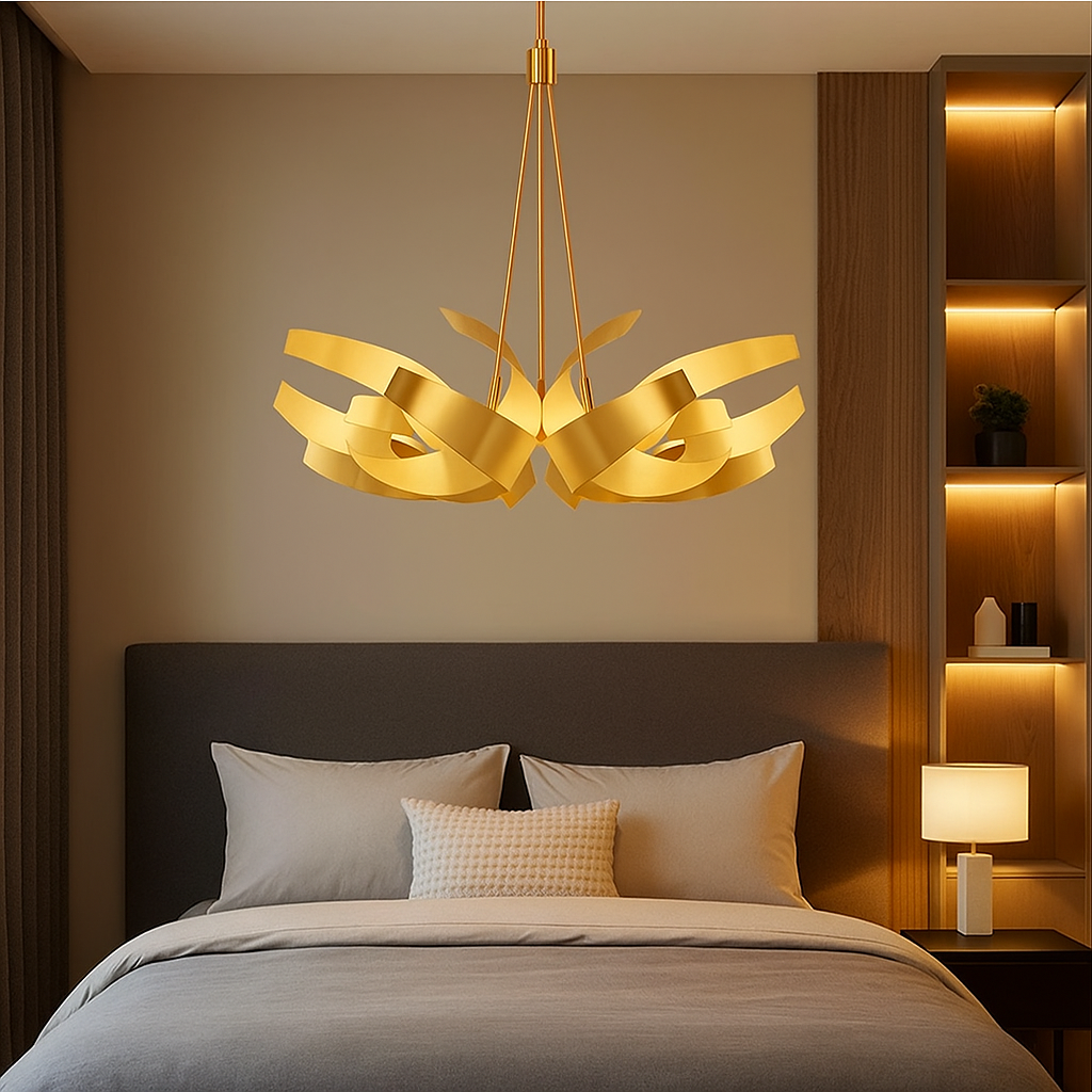Lustre LED Sculptural – Design Moderne