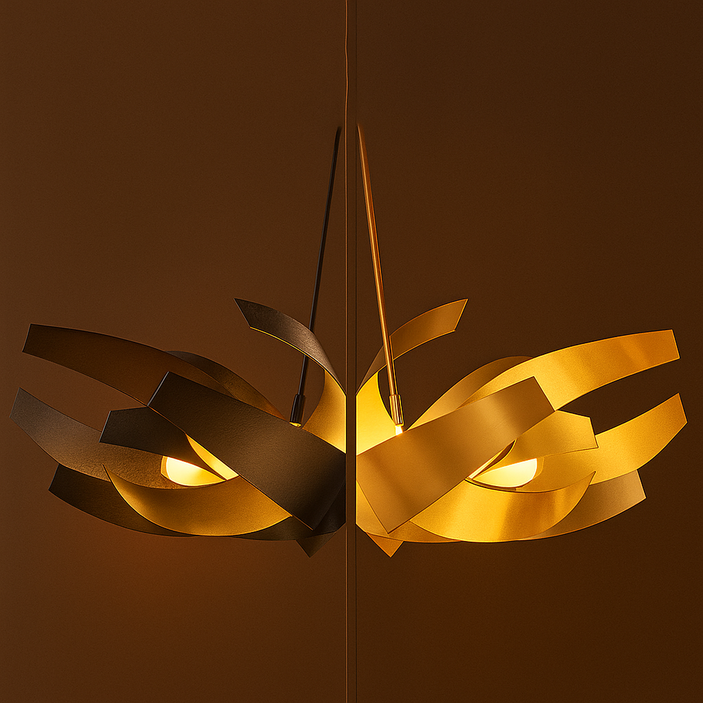 Lustre LED Sculptural – Design Moderne