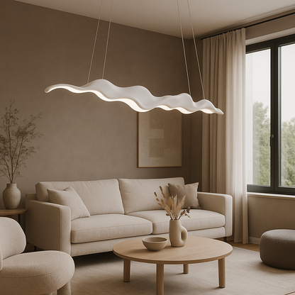 Lustre LED Ondulé – Effet Vague