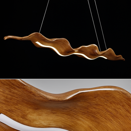 Lustre LED Ondulé – Effet Vague