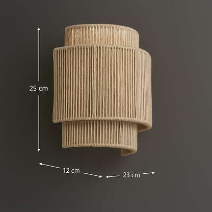 Applique Murale Zen en Rotin Tressé