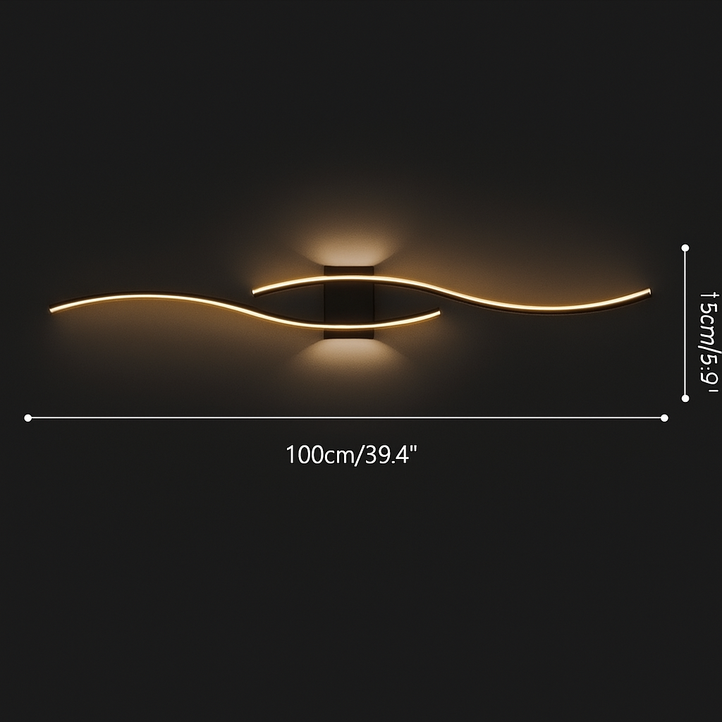 Applique Murale Courbe Élégante