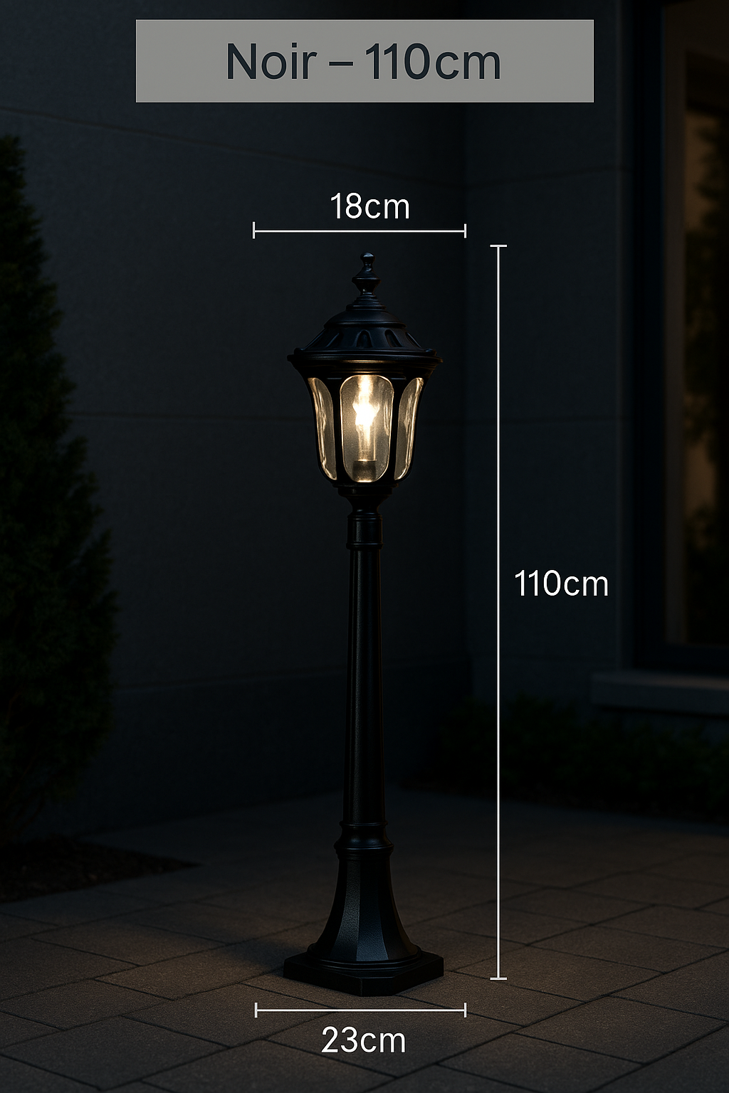 Lampe Jardin Vintage