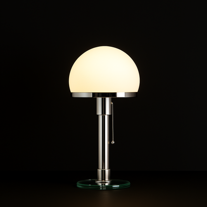 Lampe Opaline Chrome