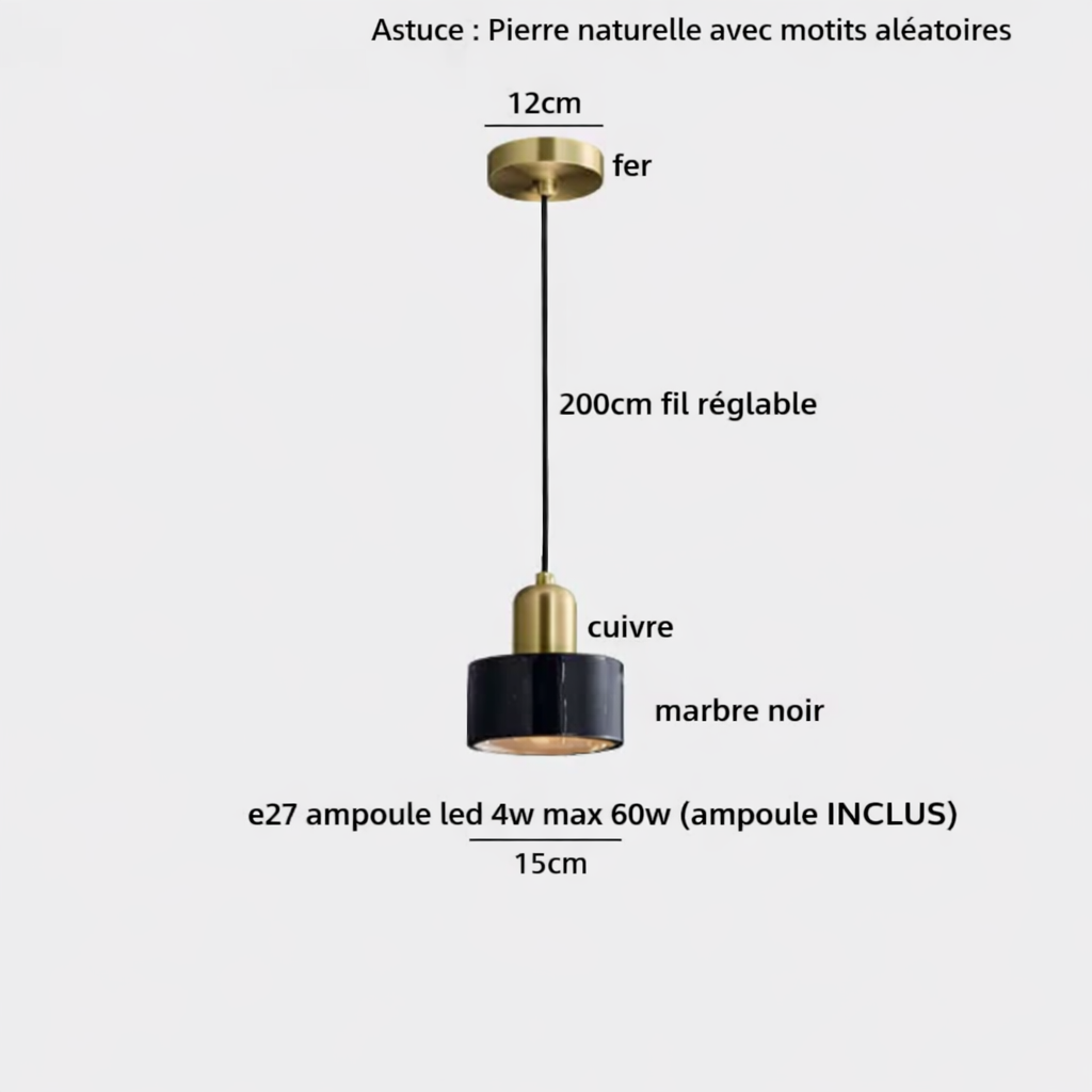Suspension Marbréa
