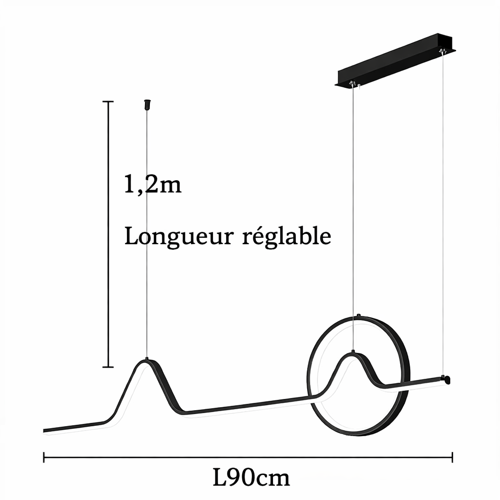 Suspension Ligne d’Or