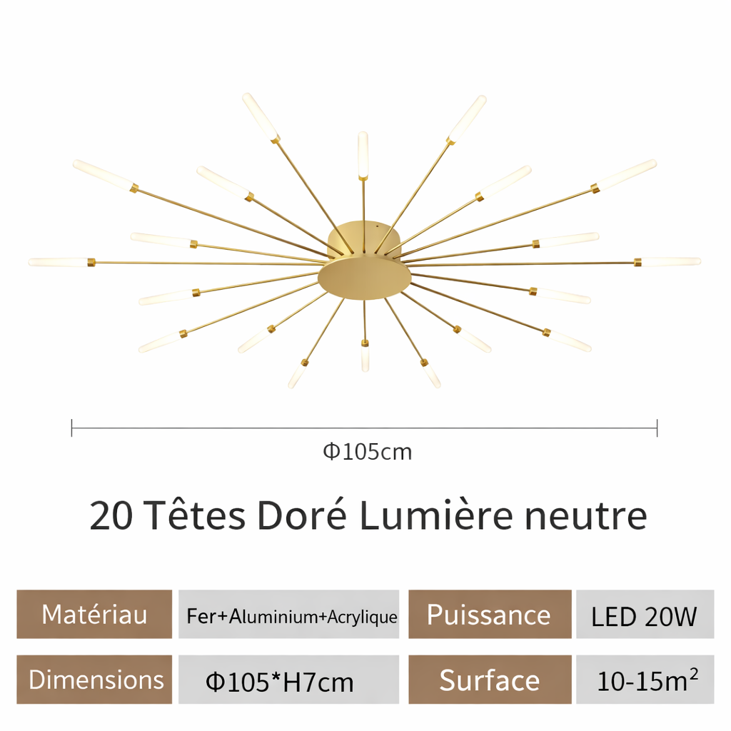 Plafonnier Rayons