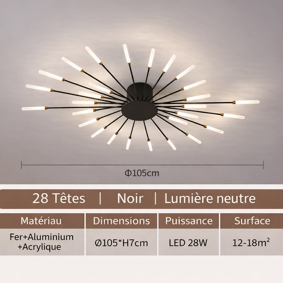 Plafonnier Rayons