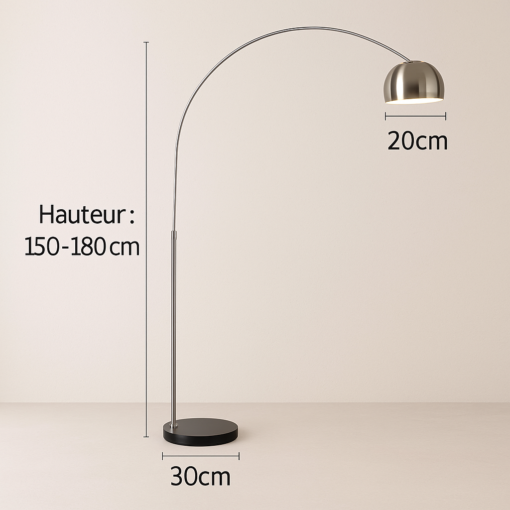 Lampadaire Forge Moderne – Fer Élancé