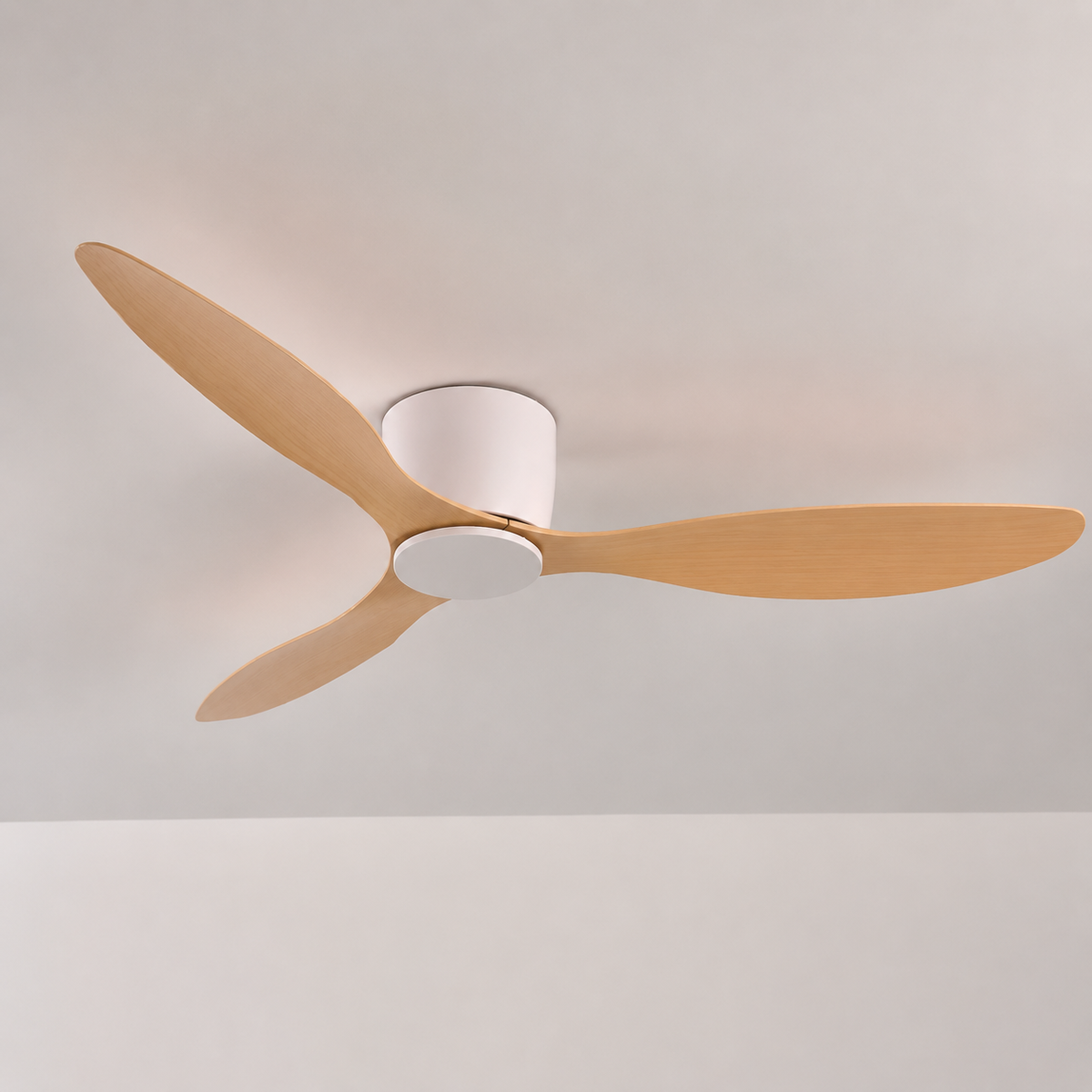 Ventilateur de Plafond Moderne Sans Lumière 42/52 Pouces — Moteur DC Silencieux, Télécommande, Design Scandinave