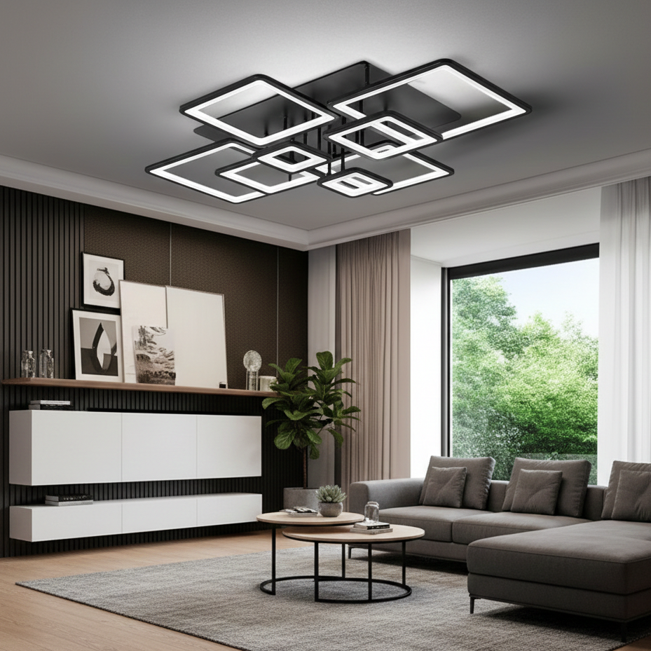 Suspension LED Élancée – Design Industriel