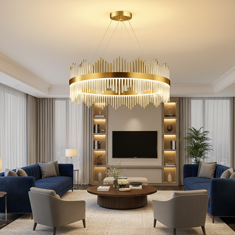 Lustre Couronne Royale – Style Princesse