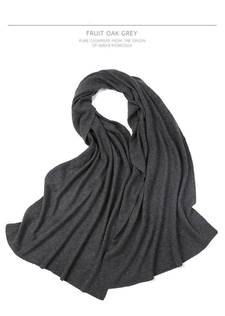 echarpe cachemire maille elegante a franges hiver