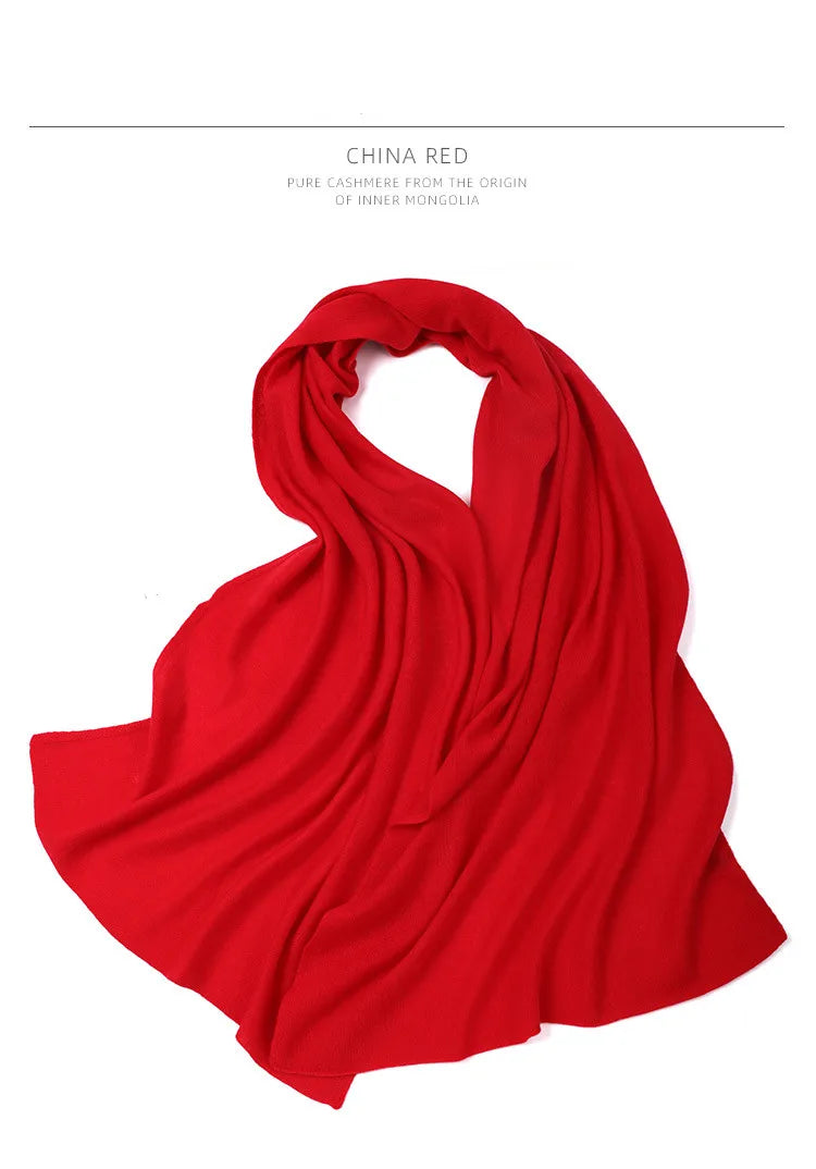 Echarpe cachemire pur tricotée élégante hiver femme homme