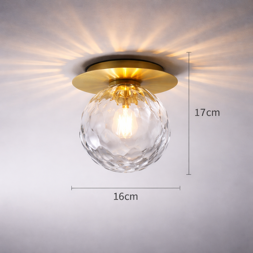 Plafonnier Rond Verre Opalin