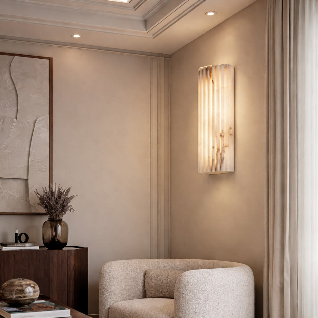 Applique Murale LED Marbre Beige