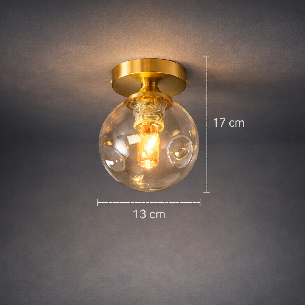 Plafonnier Rond Verre Opalin
