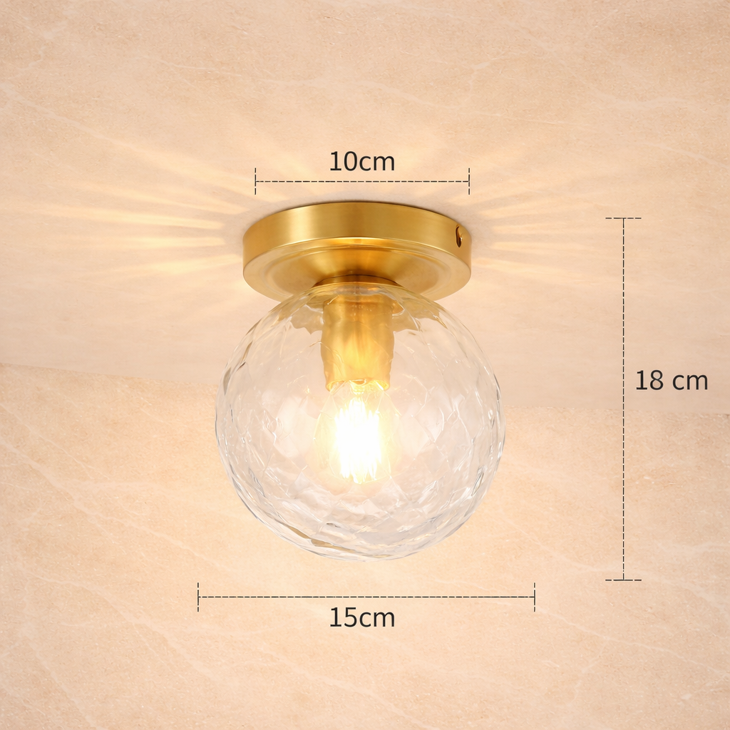 Plafonnier Rond Verre Opalin