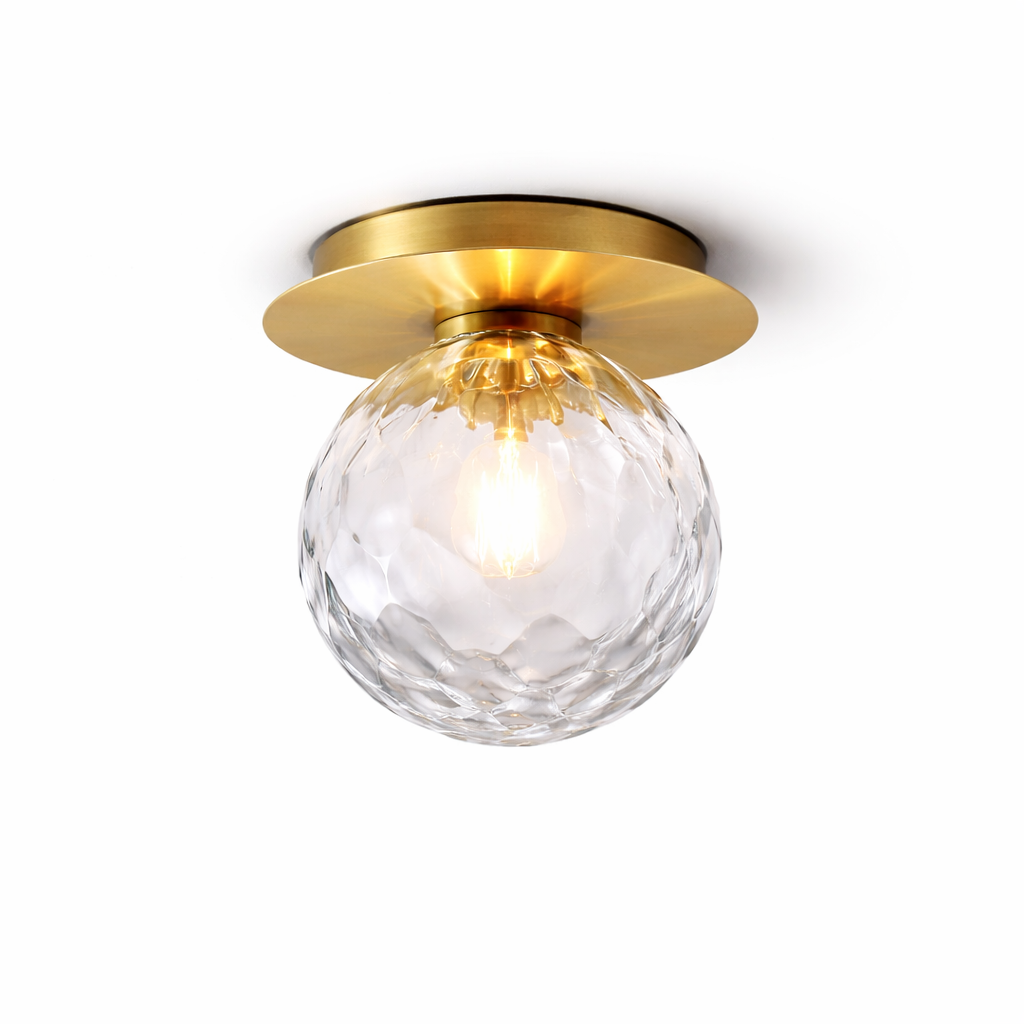 Plafonnier Rond Verre Opalin