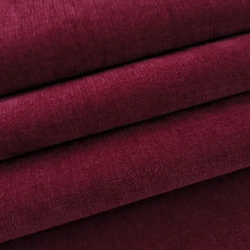 Tissu chenille uni épais ameublement doux salon diy