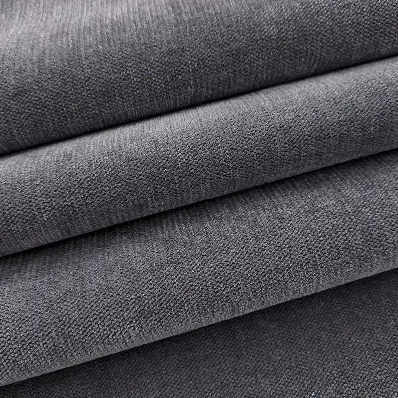 Tissu chenille épais uni pour ameublement et couture