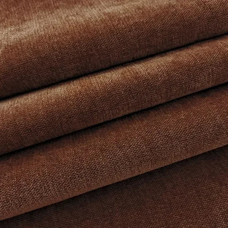 Tissu chenille épais uni ameublement doux résistant salon