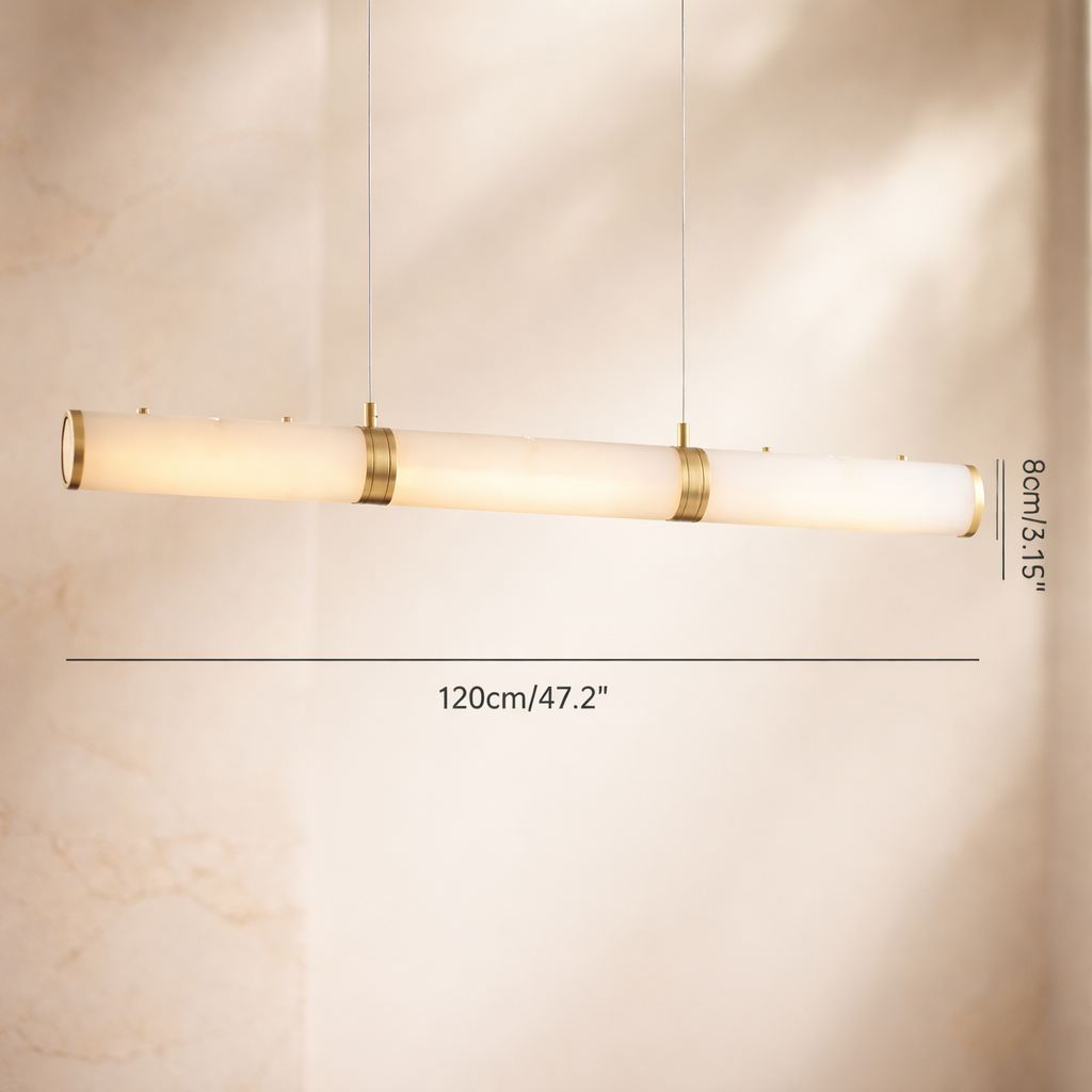 Suspension Tube LED Doré
