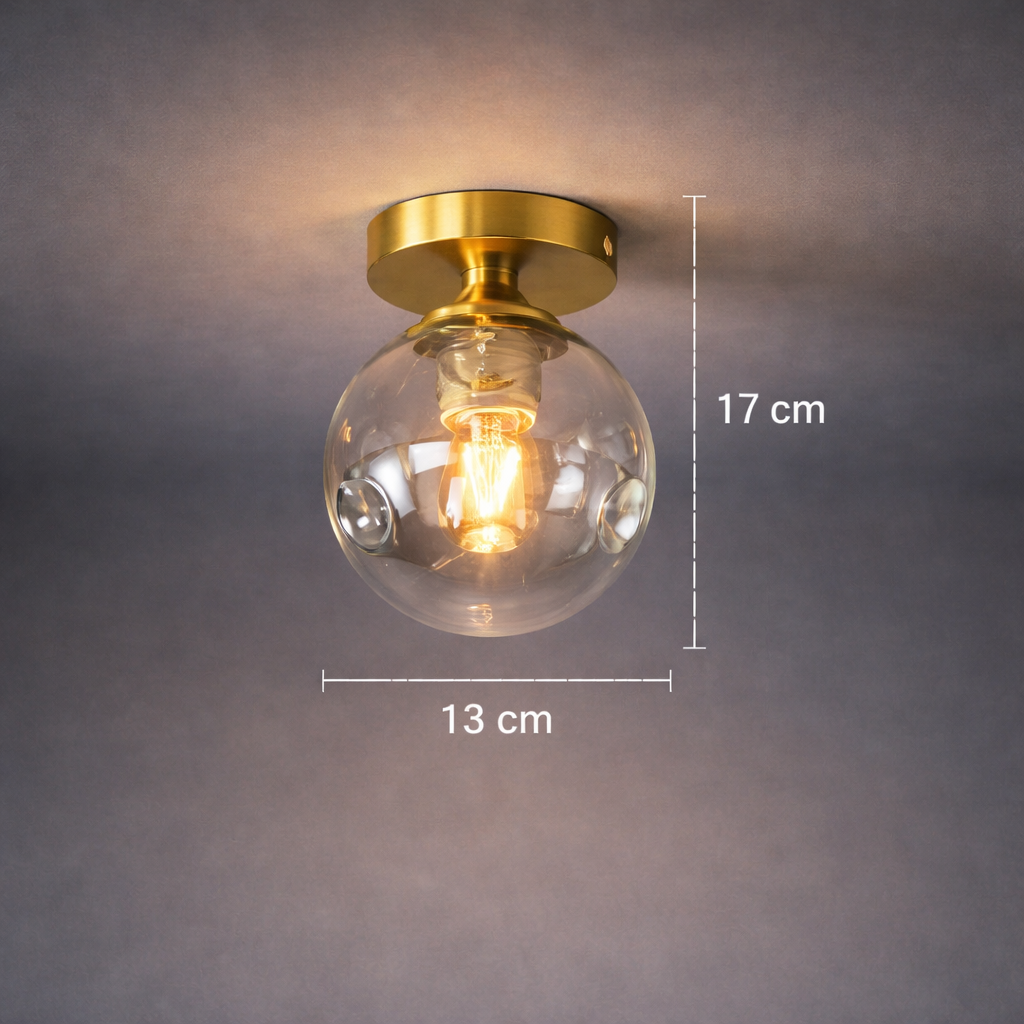 Plafonnier Rond Verre Opalin