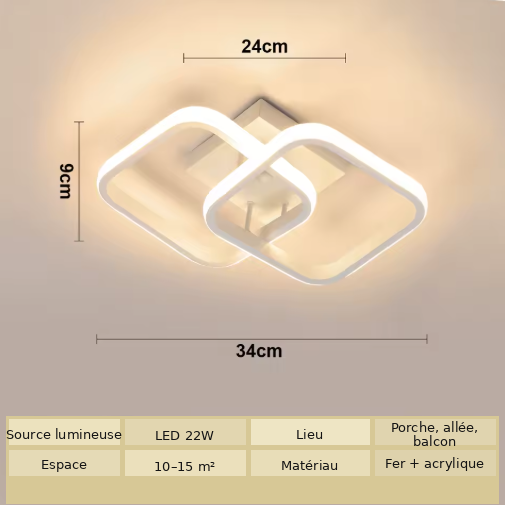 Plafonnier Géométrie