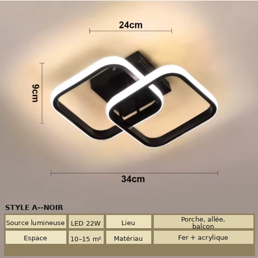 Plafonnier Géométrie