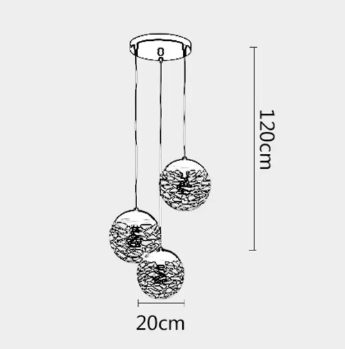 Suspension Sphère Tressée